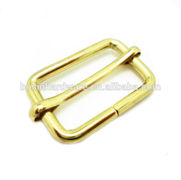 Fashion High Quality Metal Brass Plated Slide Rectangular Ring Buckle