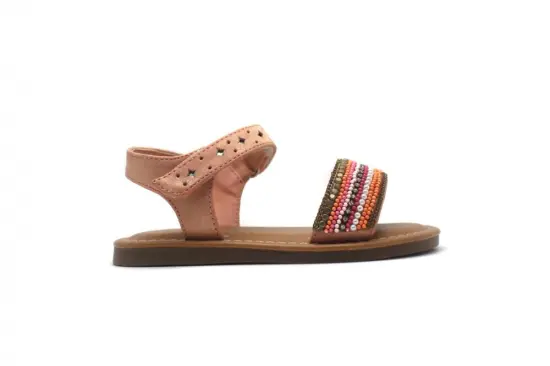 Children Flat Fashion Sandals  with Woven Decoration