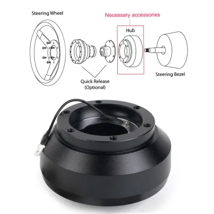 Steering Wheel Short Hub Adapter Boss Kit 135H for 2015+ Civic, Fit, Acura ILX