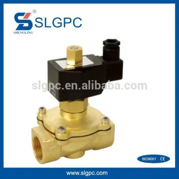 Yellow metal brass solenoid valves 1/2 solenoid valve 24vdc water solenoid valves normal open type 2W160-15NO