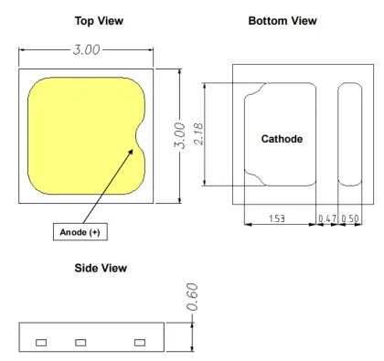 STWSC2PB-E0 Sunlike 3030 SMD LED CRI95 0.2W Mid-Power from Seoul Semiconductor