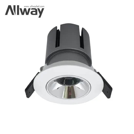 ALLWAY 12W LED Recessed Spotlight: Mini Anti-Glare Plastic Wall Surface Lamp for Hotel and House
