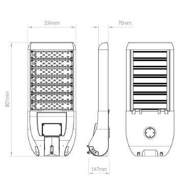 LED street lamp with Light sensor holder