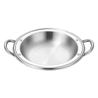 Thickened Stainless Steel Flat Bottom Small Dry Pot for Bars and Tripods