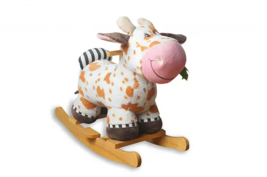 baby rocking horse with rattle and squeaker
