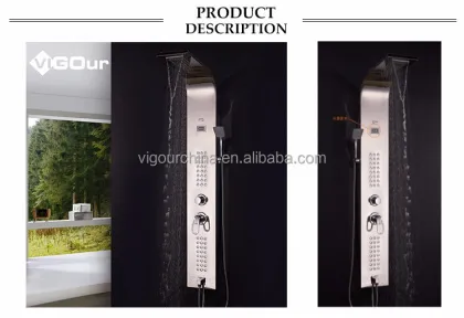 BS-6977 Stainless Steel European Panel Shower Tower with Two Patents - 2020