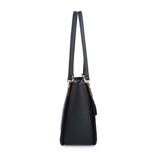 Handtasche Handtasche Schwarz Shopper Ladies Double Shoulder Strap