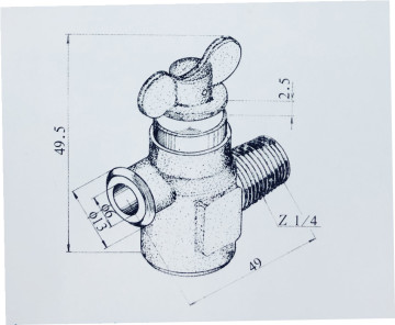 RSF-1 shut-off valve for aircraft