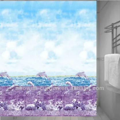 purple blue white color 84 inch shower curtains