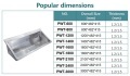 large deep stainless washing trough
