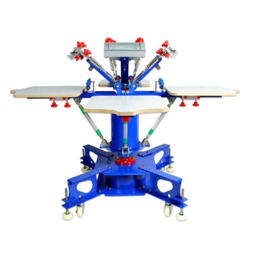MK-E442L 4 Color 4 Station T-Shirt Screen Printing Machine