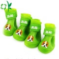 Обувь для домашних животных напечатано антискридные водонепроницаемые силиконовые ботинки для собак