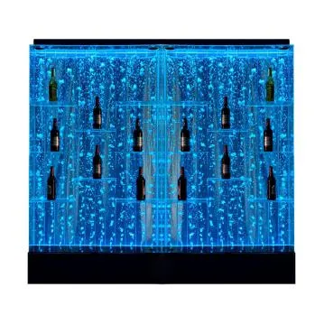 LED Water Bubble Wall: Modern Design for Restaurant, Home Bar, Lounge, and Wine Cabinet Decor