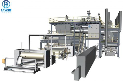 衛生ナプキン用のSMMS非織物製造マシン