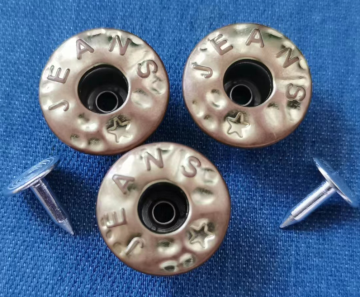 Eco-Friendly Custom Metal Denim Jeans Buttons