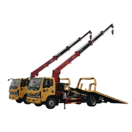 4x2 diesel trailer with crane