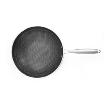Best Price Factory Direct: Healthy and Durable SS Zero Coating Non-Stick Wok