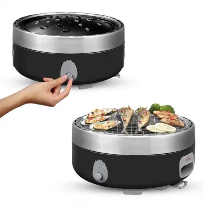 Outdoor Camping Small Tabletop Smokeless Charcoal BBQ Grill