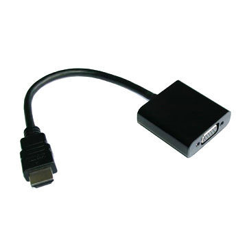 HDMI to VGA Converter, No need extra power supply, Just Plug and Play