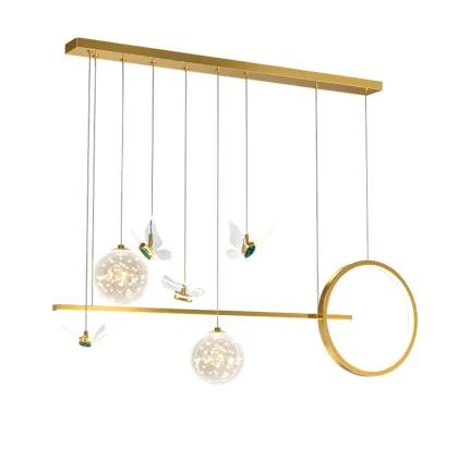 Nordic Restaurant Chandelier Modern Simple LED Lamp