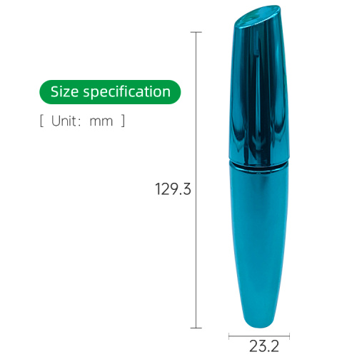 Contêiner de tubo de rímel com sombra oval