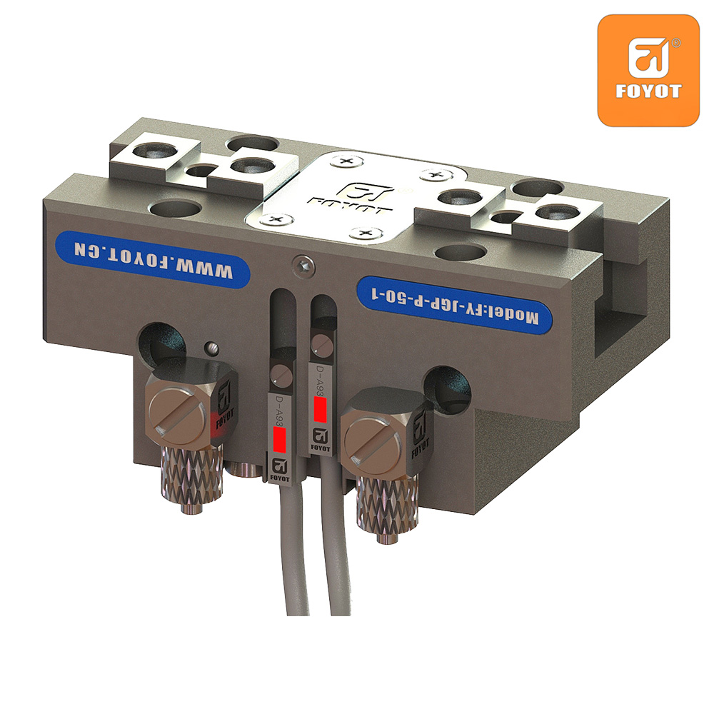 Pinza neumática paralela de dos garras de alta precisión