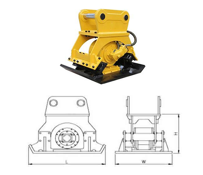 Compactador hidráulico de excavador