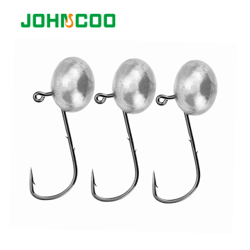 Johncoo 10pcs на сумку рыбной крючок головы 2 барба для Crappie Baby Shad