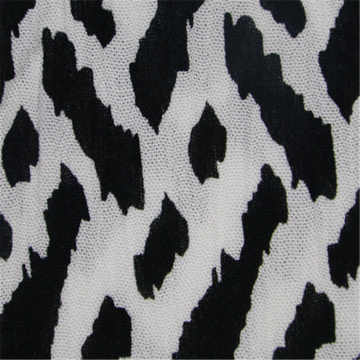 Randig tryckt med Rayon Crepe