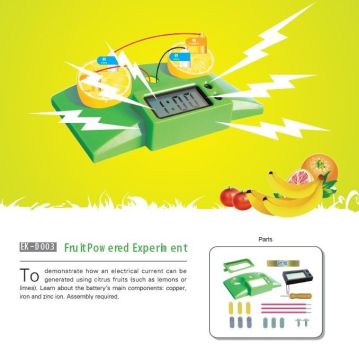 Fruit Powered Experiment Plastic , Abs Diy Educational Science Toys
