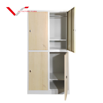 Modern 4 Door Steel Clothes Storage Locker - Affordable Gym & Sports Locker