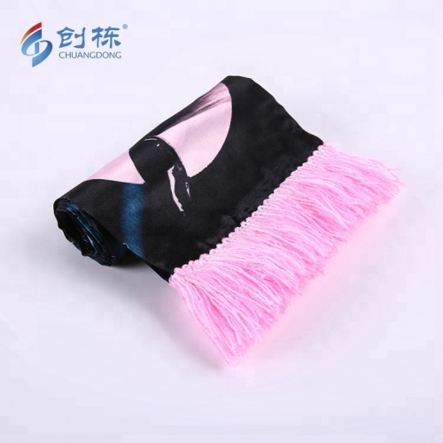 100% Polyester Customized Printing Satin Football Scarf