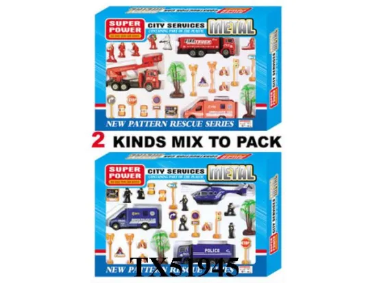 DIE CAST PULL BACK FIRE ENGINE