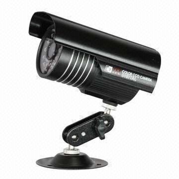 CCD Weather-proof IR Camera, Made of Metal with 1/4-inch Sony CCD Sensor, 420TVL Resolution