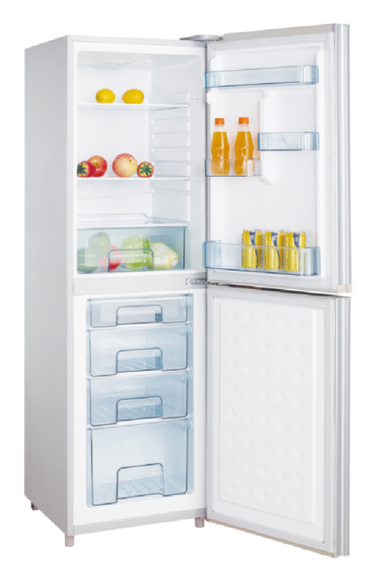 205L Glass door freezer double door freezer