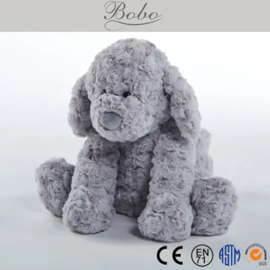 Very Cute Grey Soft Plush Dog Toys for Babies