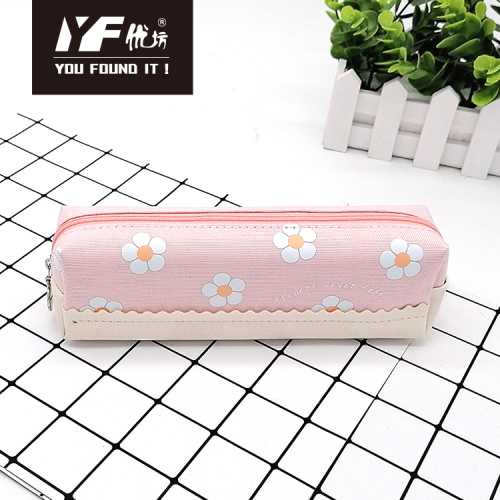 Cloth Zipper Pencil Pouch Little flower style cute oxford cloth pencil case Factory