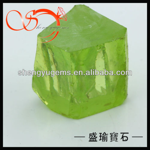 raw material apple green cubic zircon