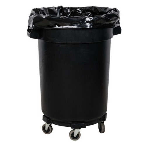 Extra Large Plastic Black Trash Tall Kitchen 55 Gallon Garbage Bag