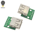 10 pcs USB2.0 Female to 4P DIP Switch DIP Adapter Board Module USB Adapter Plate