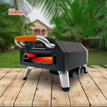 Large-Capacity Pizza Oven 12" Gas with Rotating Stone
