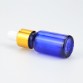 15ml 20ml 30ml empty fancy blue glass eye dropper bottles gold