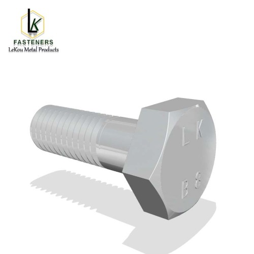 ASTM A193 B8 Балты з нержавеючай сталі з шасціграннай галоўкай для высокатэмпературнага абслугоўвання