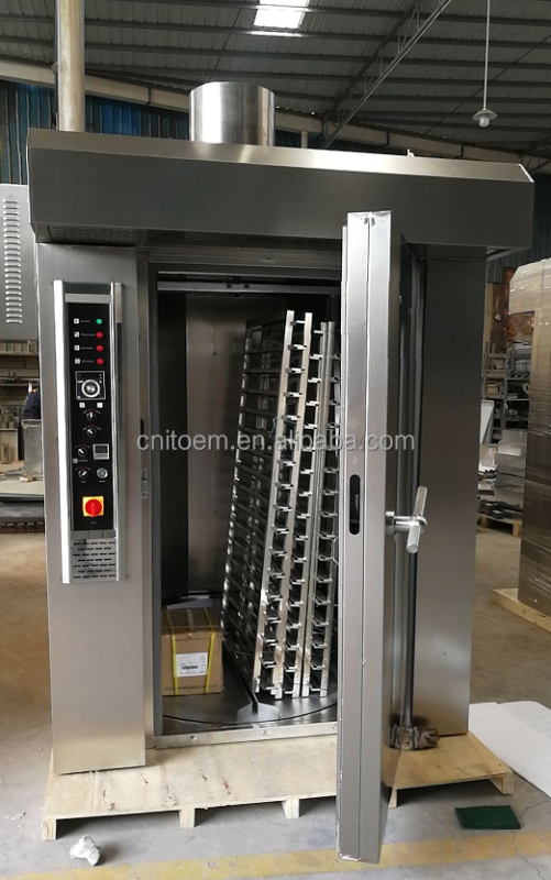 Full Automatic 64 Tray Gas Rotary Bread Oven for Bakery Sale