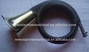 gold lacquer 3 loops Hunting horn(HTL-089)