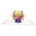 Biglietto d'auguri per confezione regalo di compleanno 3D
