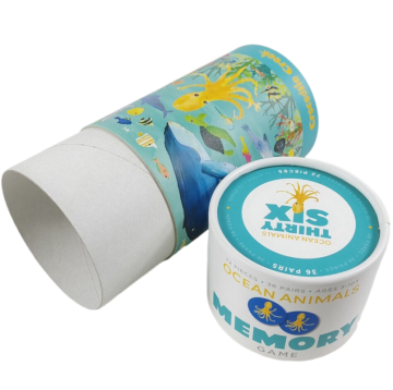 Round Cylinder Tube Packaging Boxes for Children's Gifts and Game Storage