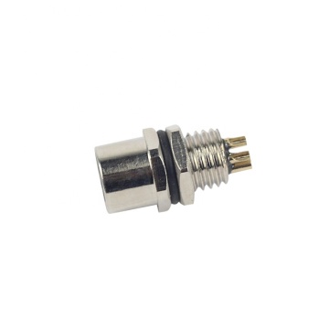 Waterproof 4 Pin In-line Connectors for M8 Front Lock Panel Mounting - Ideal for Signal Transmission
