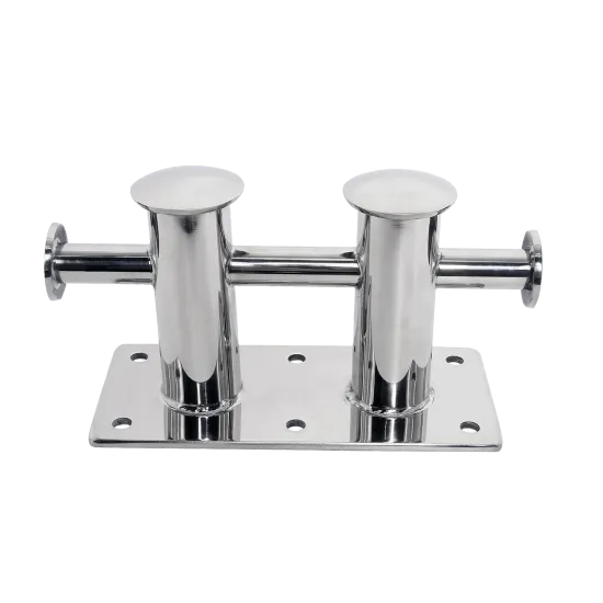 Professional Manufacturer Marine Hardware Double Cross Boat Bollard AISI316 Stainless Steel Mooring Bollard