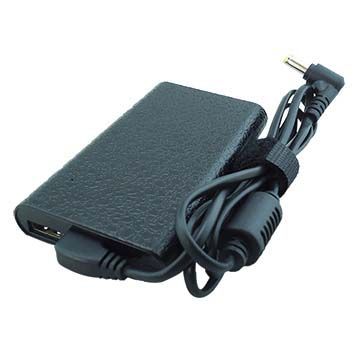 AC adapter for Samsung laptop, ultra-thin design, 65W, 19V, 3.42A power supply